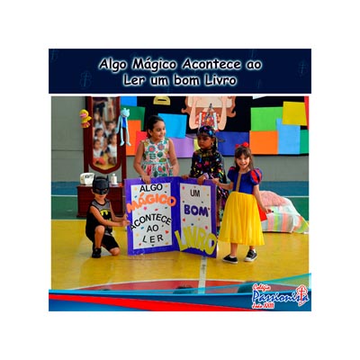 Algo m�gico acontece ao ler um bom livro. Semana do Livro Col�gio Passionista Jo�o XXIII