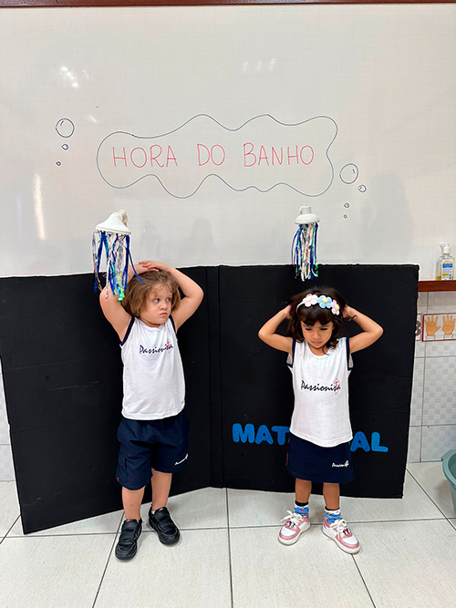 Os h�bitos da higiene pessoal - Maternal II Col�gio Passionista Jo�o XXIII