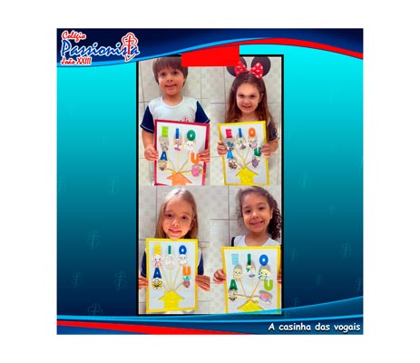 A casinha das vogais Col�gio Passionista Jo�o XXIII