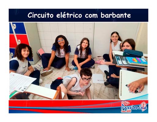 Circuito el�trico com barbante Col�gio Passionista Jo�o XXIII
