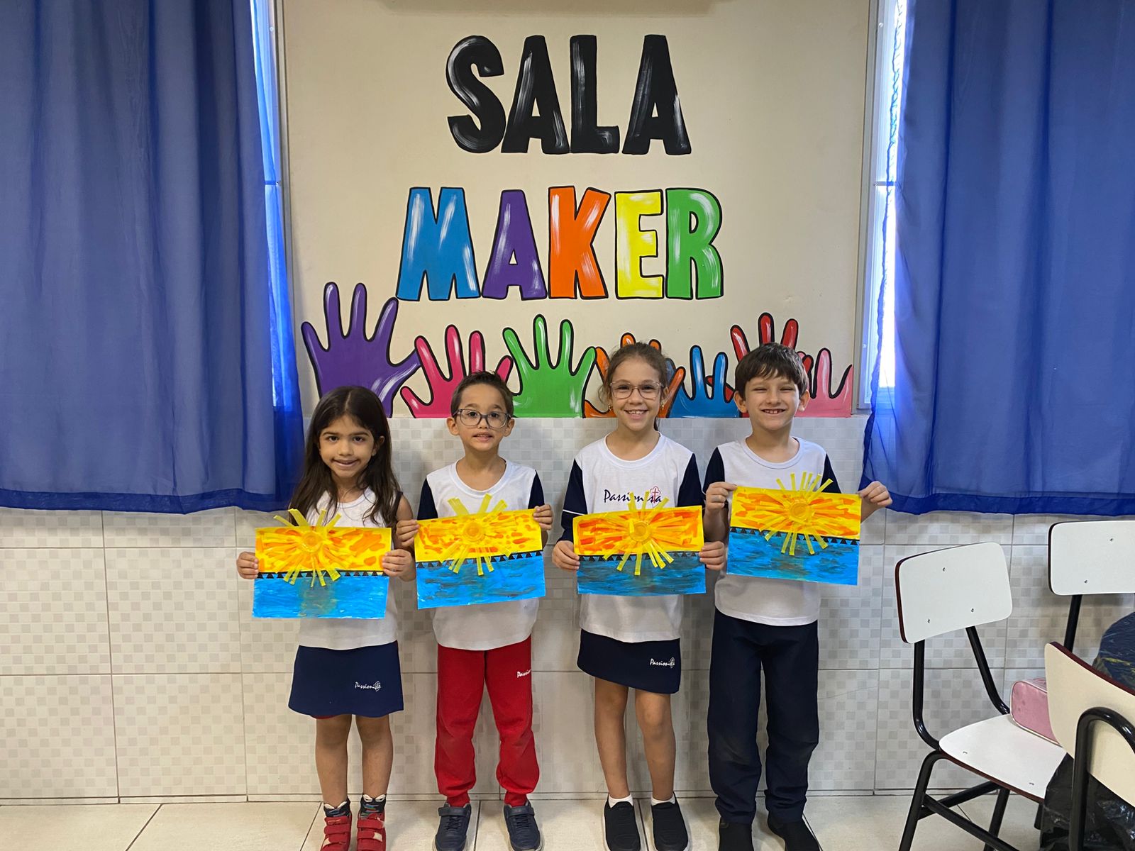 Releitura do p�r do sol Colatina. Col�gio Passionista Jo�o XXIII