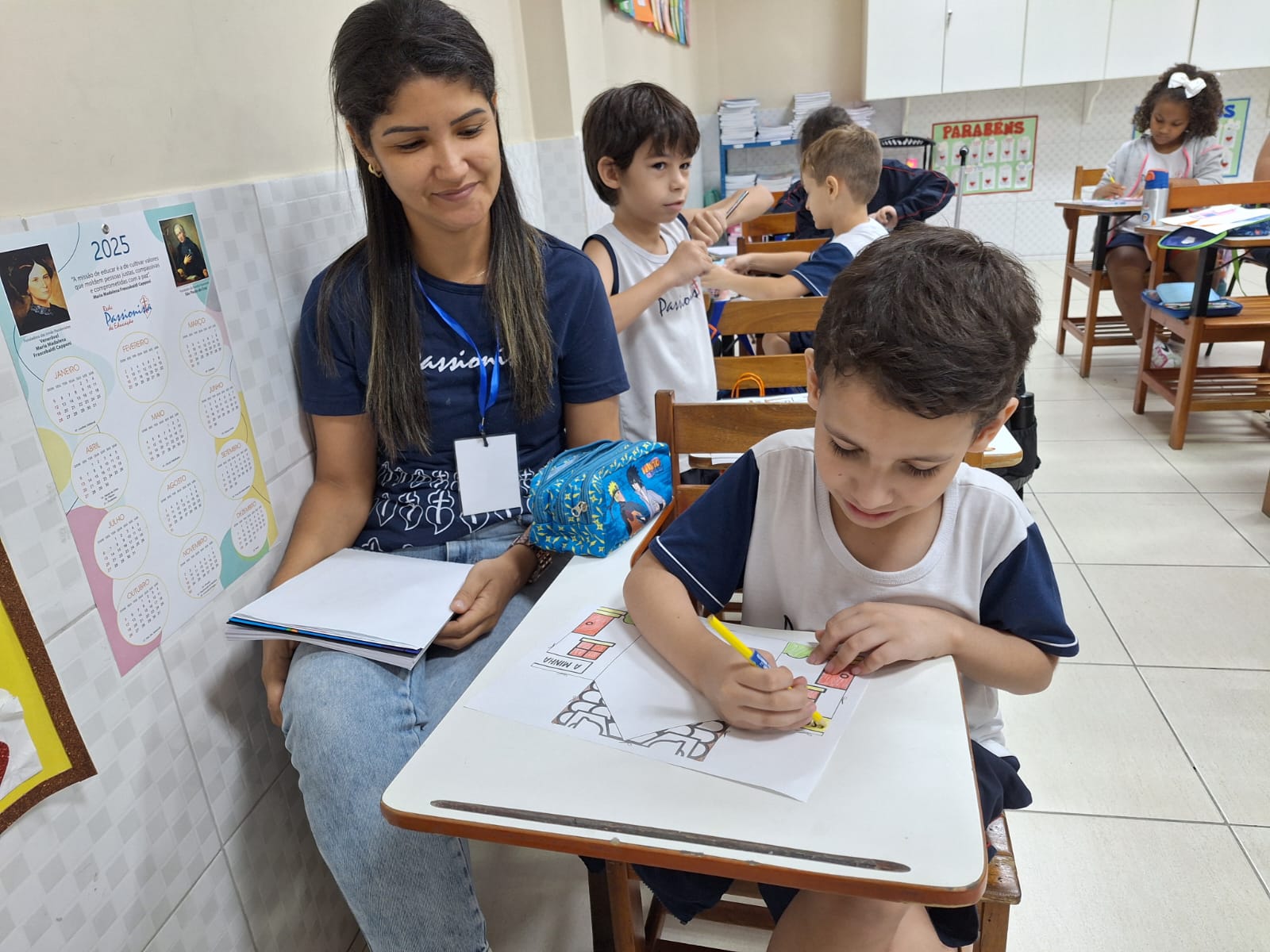 Atividade sobre a escola - 2� Ano C Col�gio Passionista Jo�o XXIII