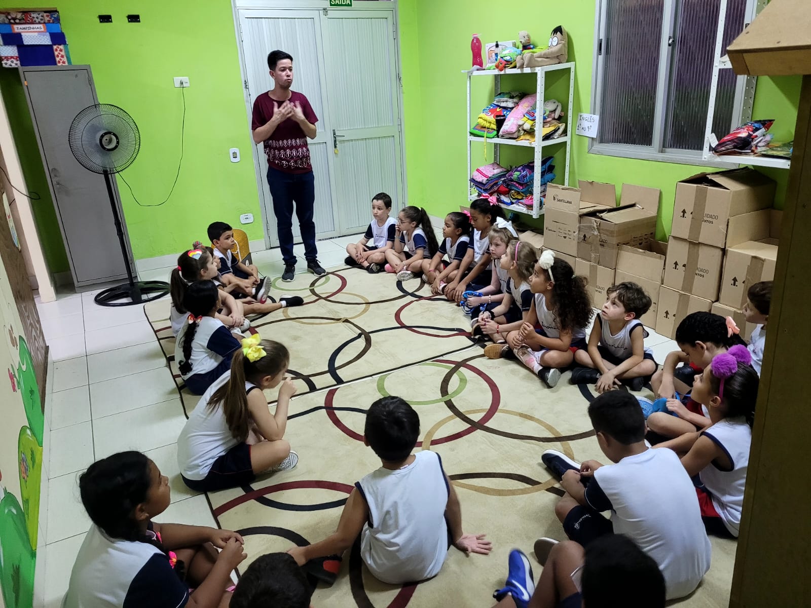 Momento m�gico para o 1� B Col�gio Passionista Jo�o XXIII