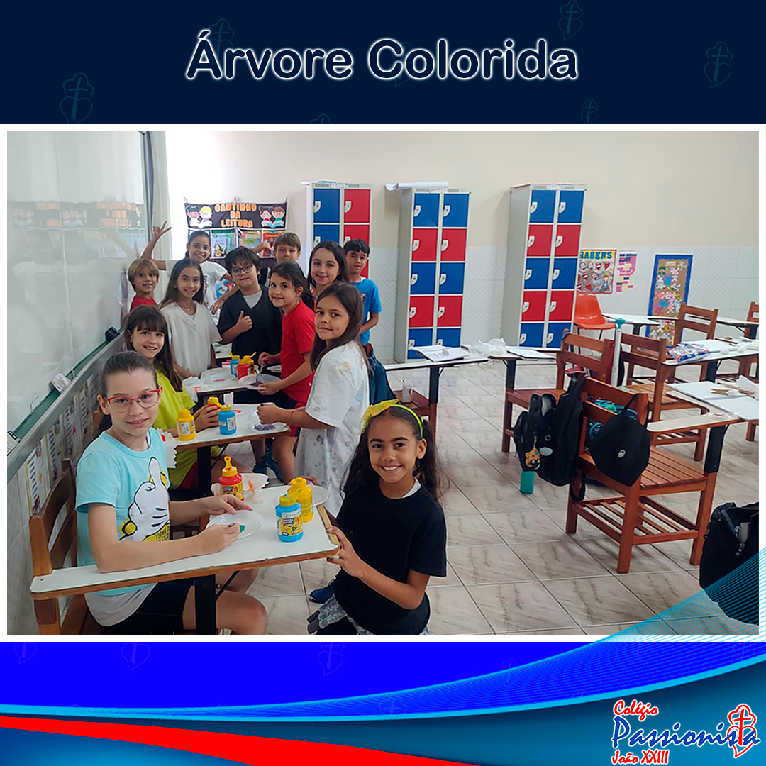 �rvore Colorida - 3� Ano B Col�gio Passionista Jo�o XXIII