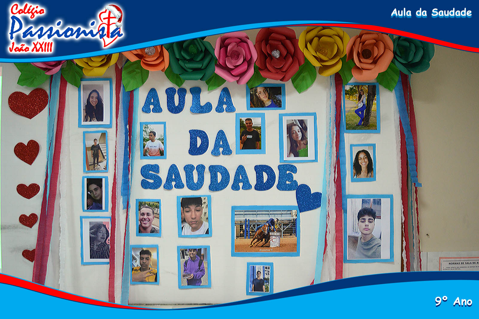 Aula da Saudade 9� Ano Col�gio Passionista Jo�o XXIII