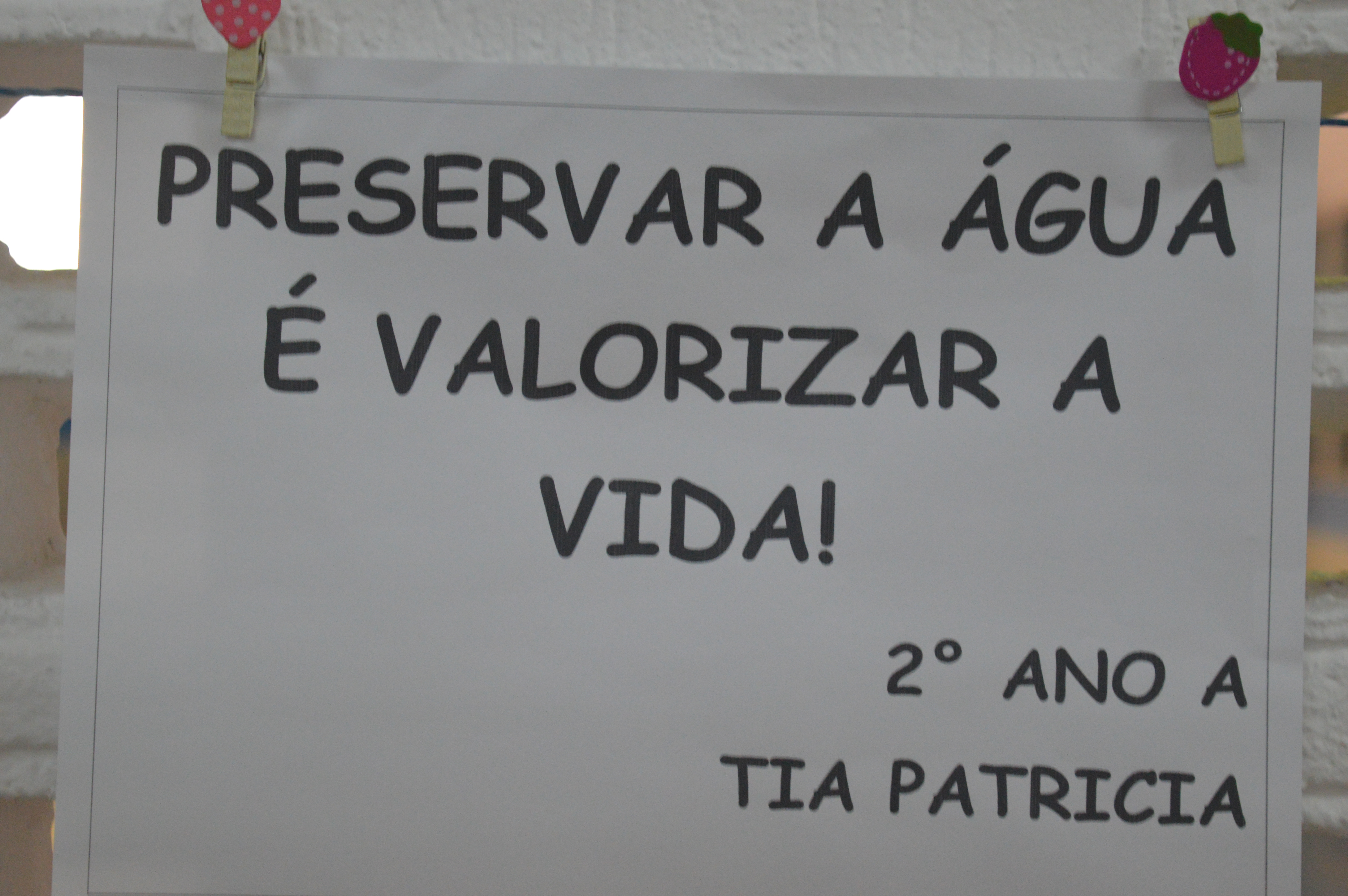 Preservar a �gua � valorizar a vida! - 2� A Col�gio Passionista Jo�o XXIII