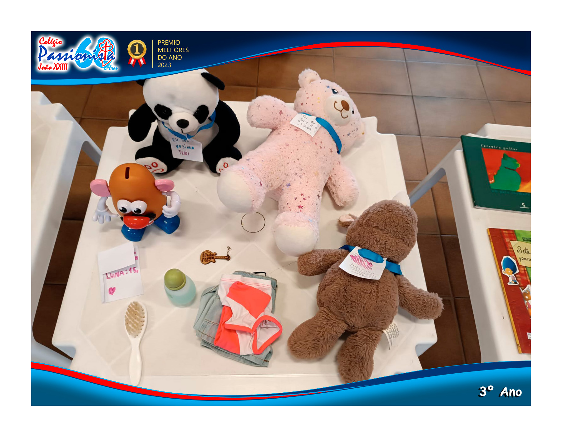 Sala de aula transformada em mini mercado. Col�gio Passionista Jo�o XXIII