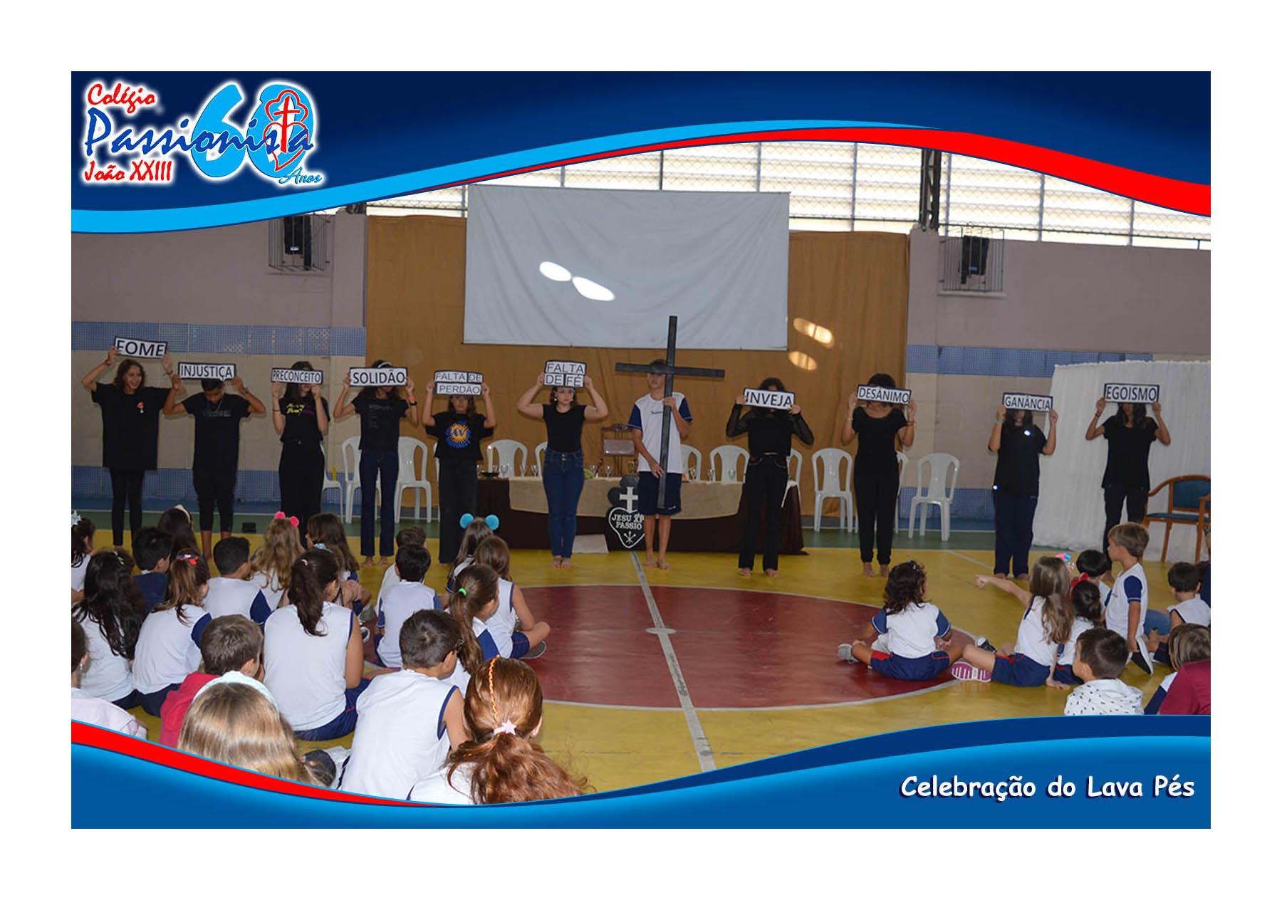 Celebra��o do Lava P�s. Col�gio Passionista Jo�o XXIII