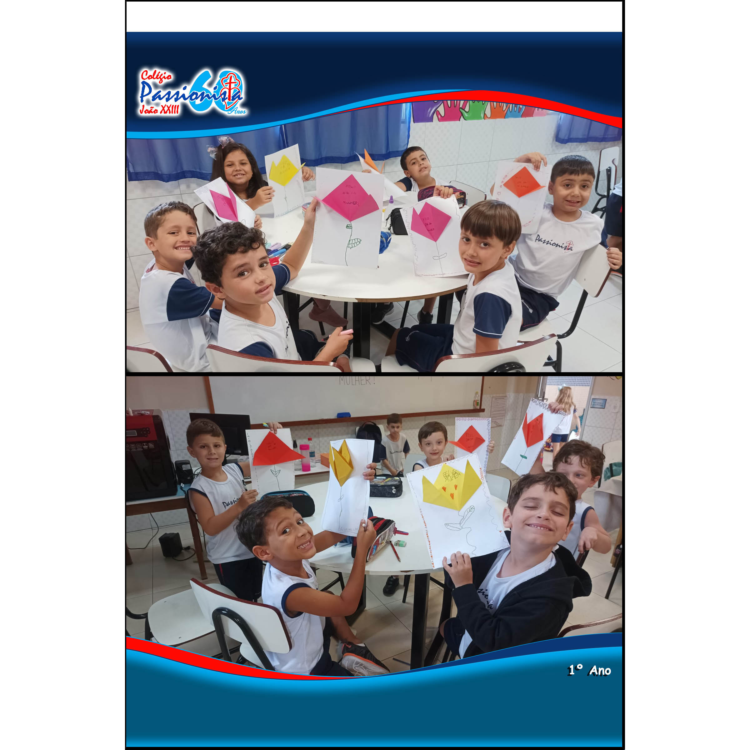 Dobradura dia da Mulher Col�gio Passionista Jo�o XXIII